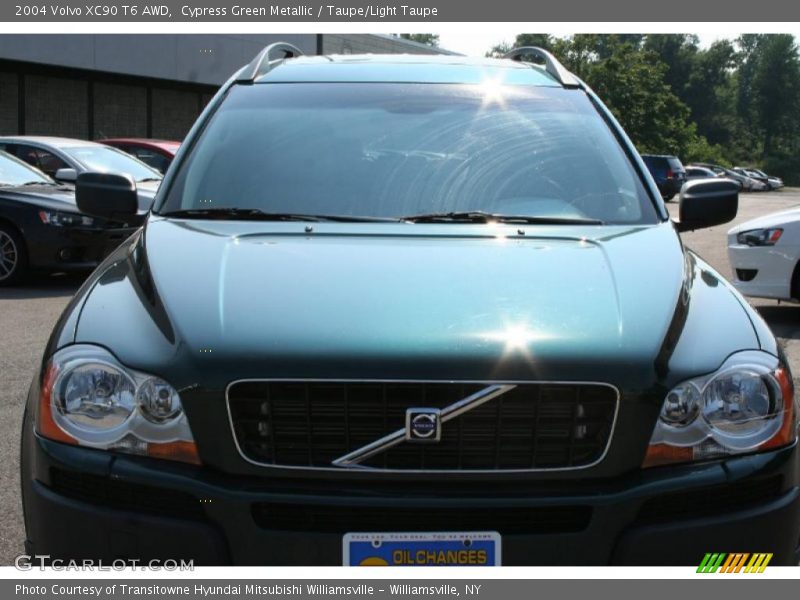 Cypress Green Metallic / Taupe/Light Taupe 2004 Volvo XC90 T6 AWD