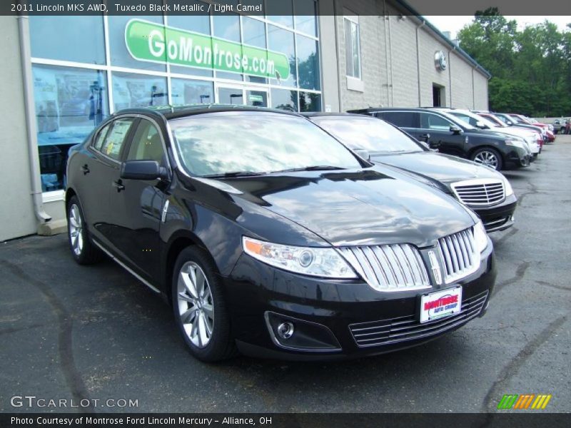 Tuxedo Black Metallic / Light Camel 2011 Lincoln MKS AWD