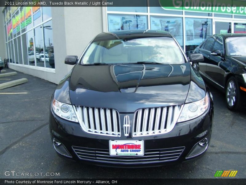 Tuxedo Black Metallic / Light Camel 2011 Lincoln MKS AWD