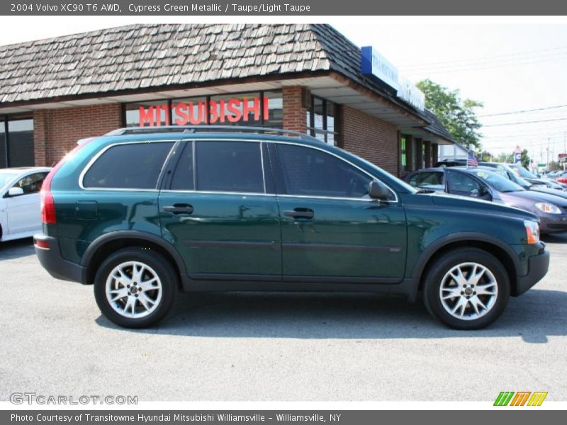 Cypress Green Metallic / Taupe/Light Taupe 2004 Volvo XC90 T6 AWD