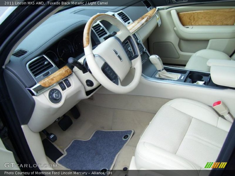 Tuxedo Black Metallic / Light Camel 2011 Lincoln MKS AWD