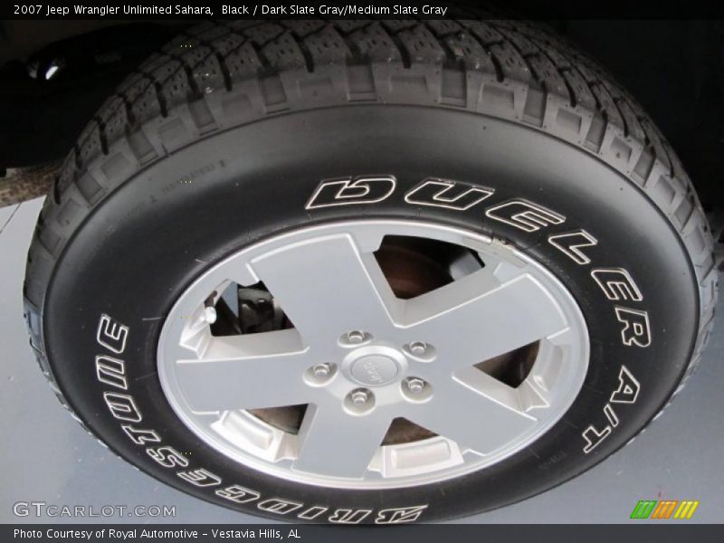 Black / Dark Slate Gray/Medium Slate Gray 2007 Jeep Wrangler Unlimited Sahara