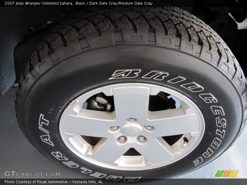 Black / Dark Slate Gray/Medium Slate Gray 2007 Jeep Wrangler Unlimited Sahara