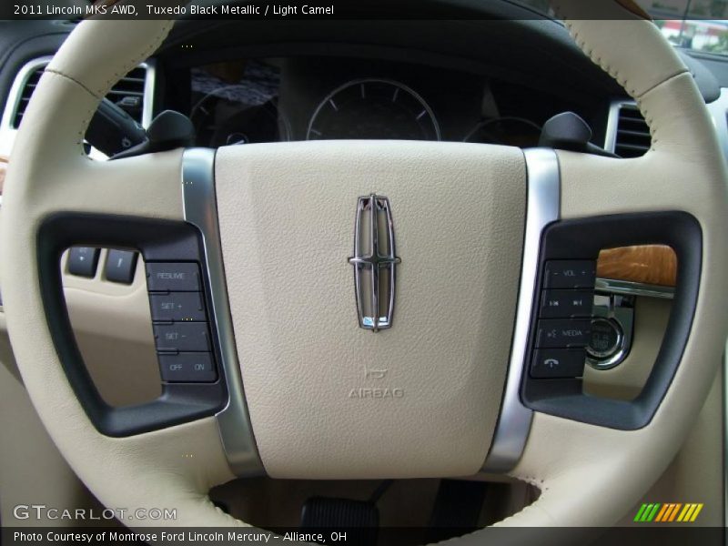 Tuxedo Black Metallic / Light Camel 2011 Lincoln MKS AWD
