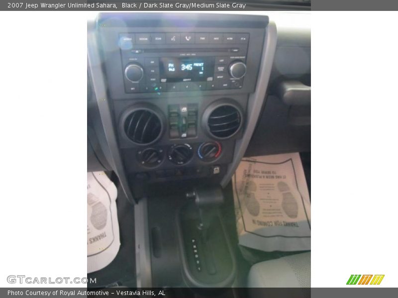 Black / Dark Slate Gray/Medium Slate Gray 2007 Jeep Wrangler Unlimited Sahara