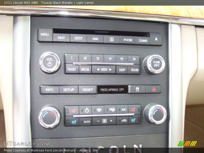 Tuxedo Black Metallic / Light Camel 2011 Lincoln MKS AWD