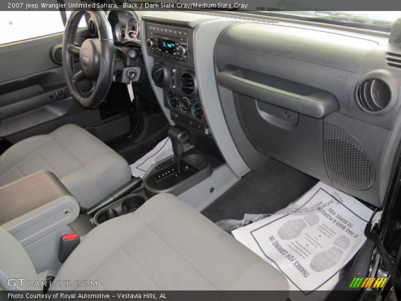 Black / Dark Slate Gray/Medium Slate Gray 2007 Jeep Wrangler Unlimited Sahara