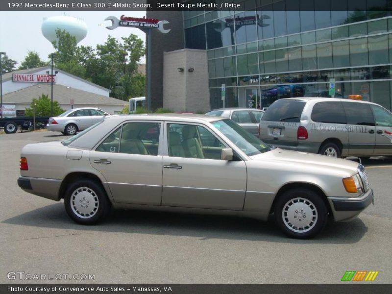 Desert Taupe Metallic / Beige 1992 Mercedes-Benz E Class 300 E 4Matic Sedan