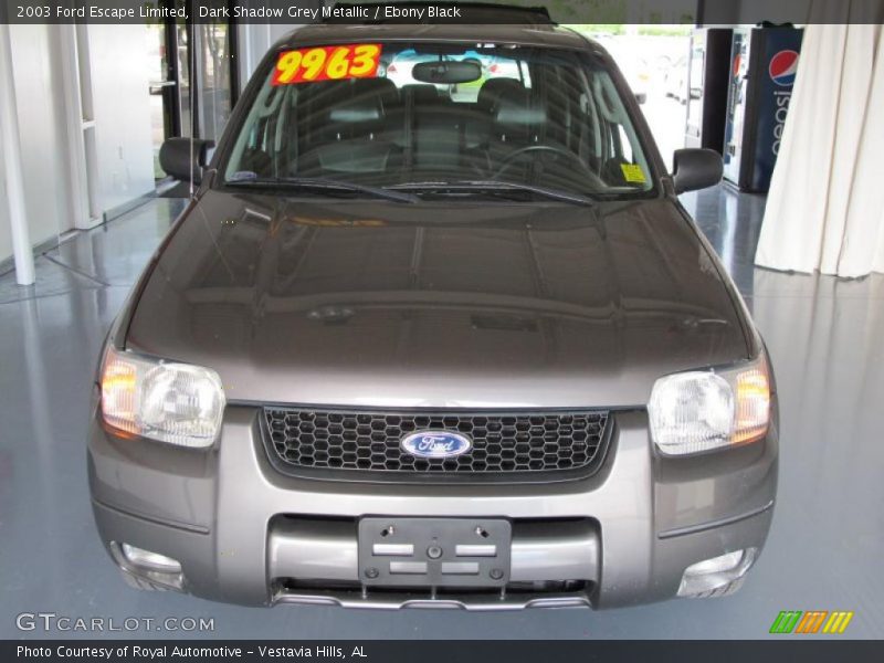 Dark Shadow Grey Metallic / Ebony Black 2003 Ford Escape Limited