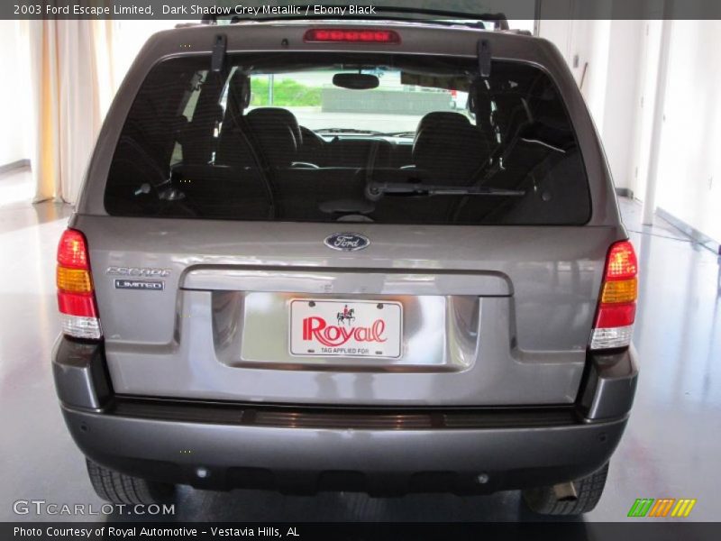 Dark Shadow Grey Metallic / Ebony Black 2003 Ford Escape Limited