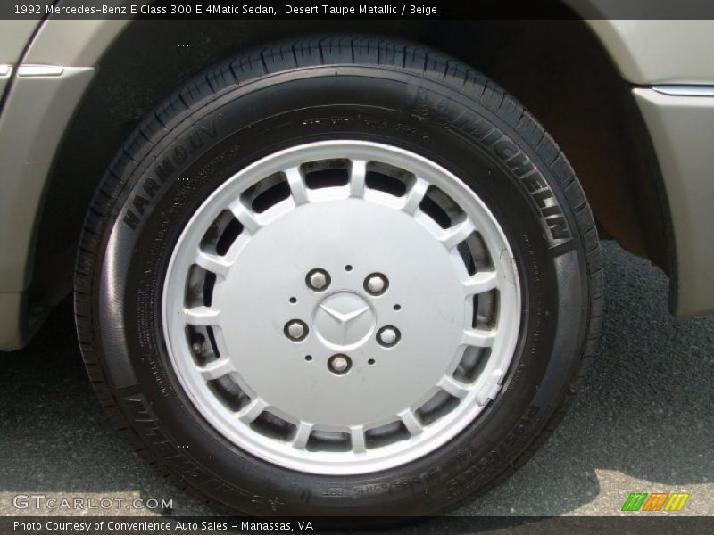 Desert Taupe Metallic / Beige 1992 Mercedes-Benz E Class 300 E 4Matic Sedan