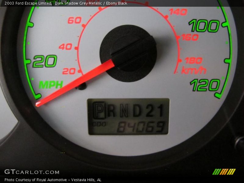 Dark Shadow Grey Metallic / Ebony Black 2003 Ford Escape Limited