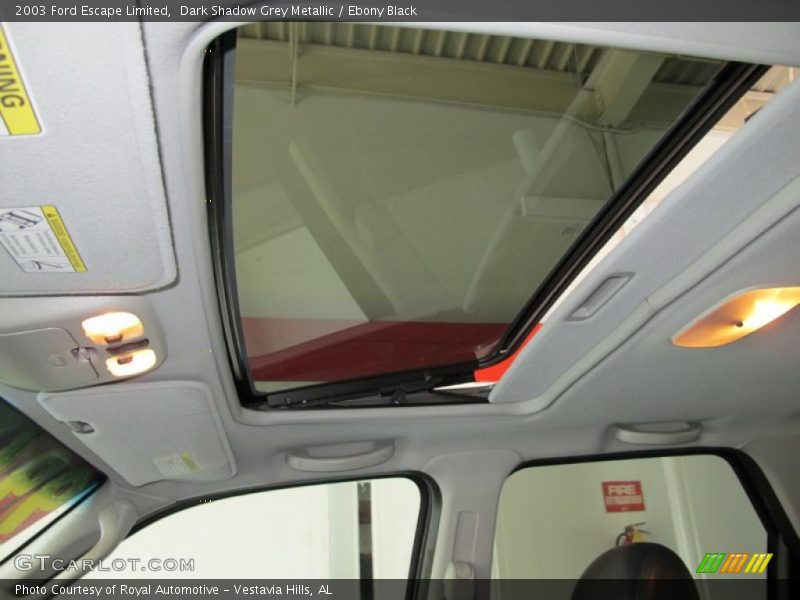 Dark Shadow Grey Metallic / Ebony Black 2003 Ford Escape Limited
