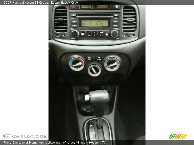Ebony Black / Gray 2007 Hyundai Accent SE Coupe