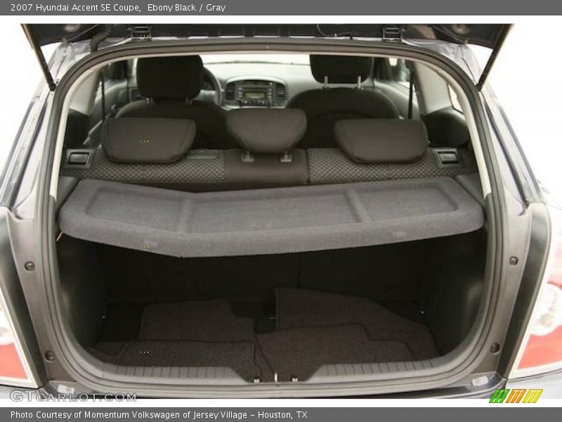 Ebony Black / Gray 2007 Hyundai Accent SE Coupe
