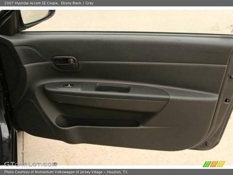 Ebony Black / Gray 2007 Hyundai Accent SE Coupe