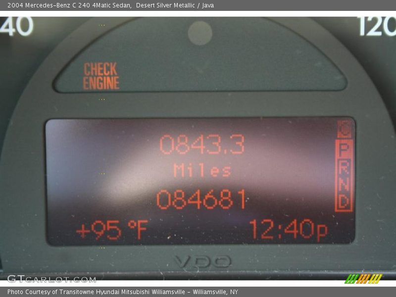 Desert Silver Metallic / Java 2004 Mercedes-Benz C 240 4Matic Sedan