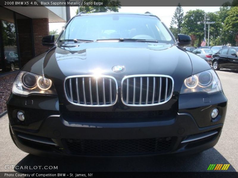 Black Sapphire Metallic / Sand Beige 2008 BMW X5 4.8i