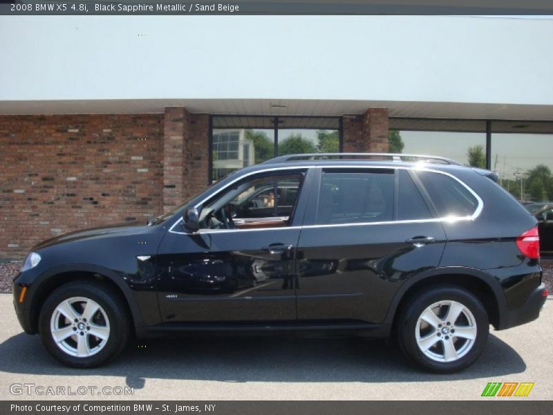 Black Sapphire Metallic / Sand Beige 2008 BMW X5 4.8i