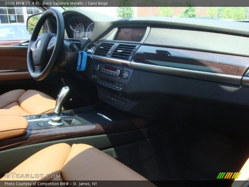 Black Sapphire Metallic / Sand Beige 2008 BMW X5 4.8i