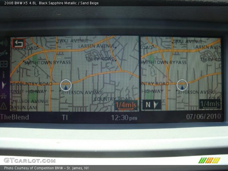 Black Sapphire Metallic / Sand Beige 2008 BMW X5 4.8i