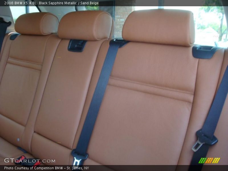 Black Sapphire Metallic / Sand Beige 2008 BMW X5 4.8i