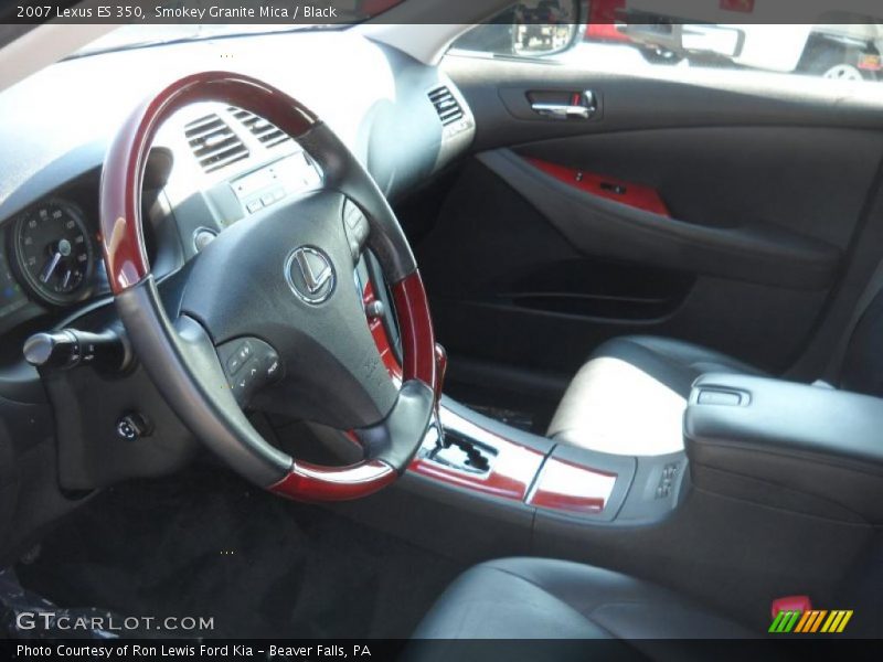 Smokey Granite Mica / Black 2007 Lexus ES 350