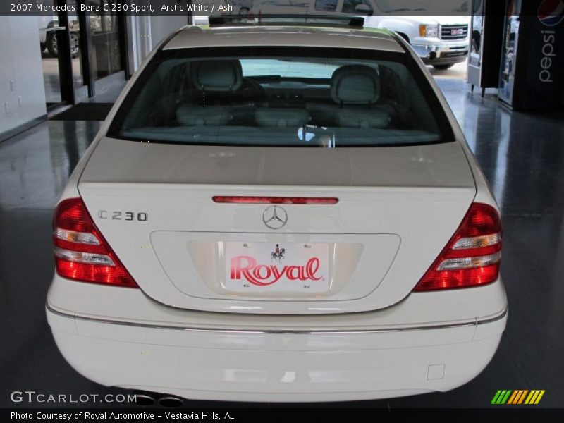 Arctic White / Ash 2007 Mercedes-Benz C 230 Sport