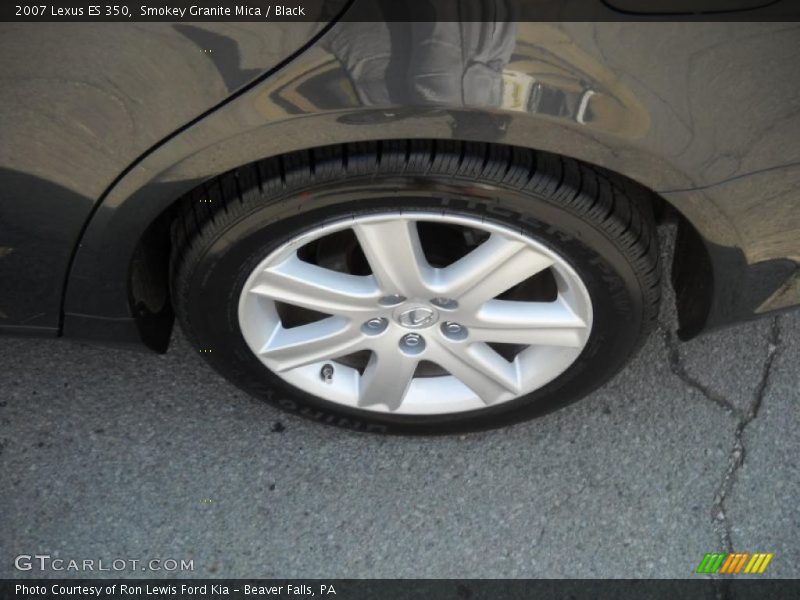 Smokey Granite Mica / Black 2007 Lexus ES 350
