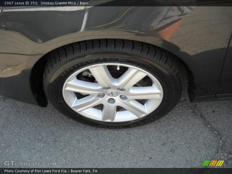 Smokey Granite Mica / Black 2007 Lexus ES 350