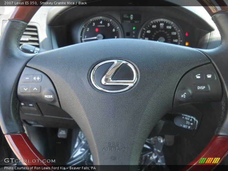 Smokey Granite Mica / Black 2007 Lexus ES 350