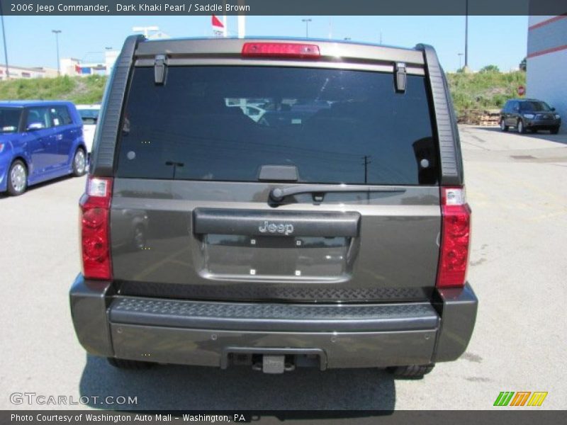 Dark Khaki Pearl / Saddle Brown 2006 Jeep Commander