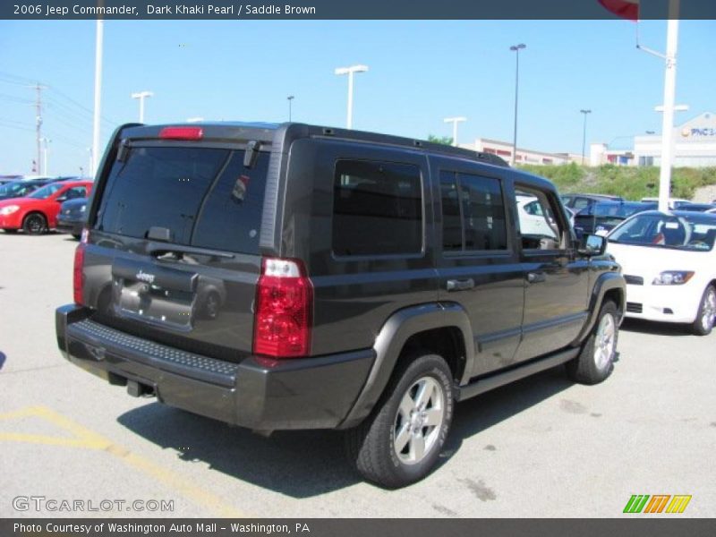 Dark Khaki Pearl / Saddle Brown 2006 Jeep Commander