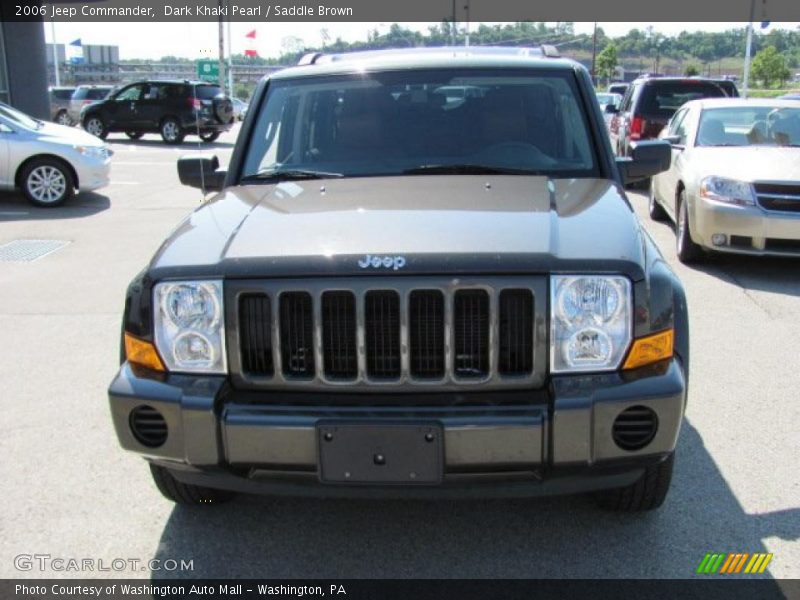 Dark Khaki Pearl / Saddle Brown 2006 Jeep Commander