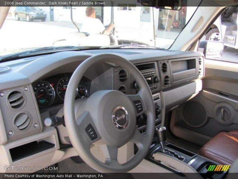 Dark Khaki Pearl / Saddle Brown 2006 Jeep Commander