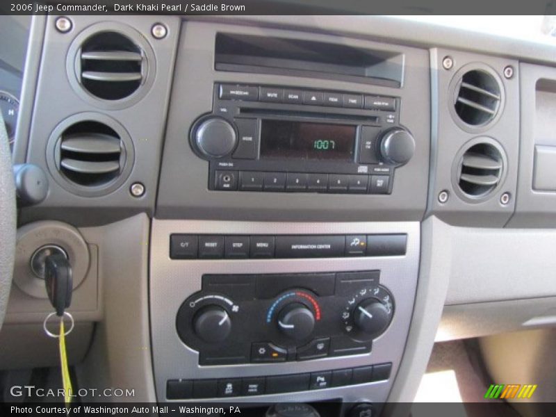 Dark Khaki Pearl / Saddle Brown 2006 Jeep Commander