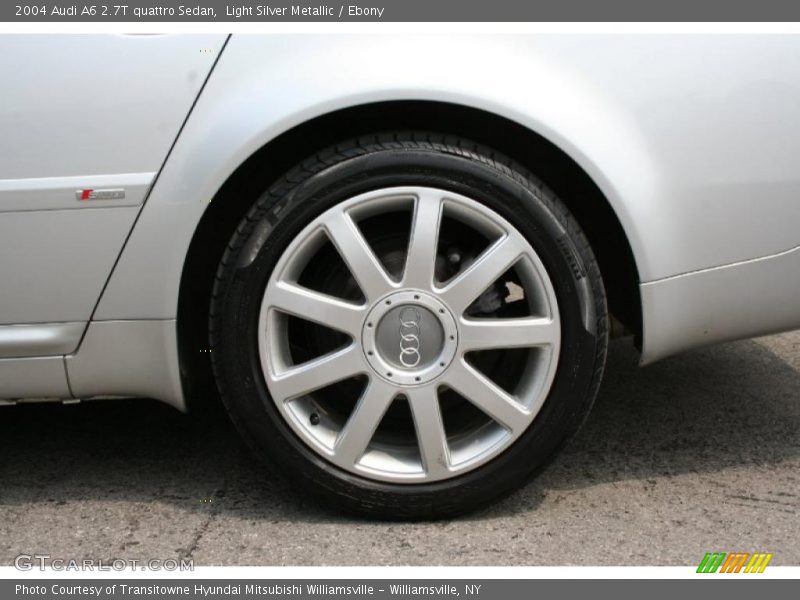 Light Silver Metallic / Ebony 2004 Audi A6 2.7T quattro Sedan