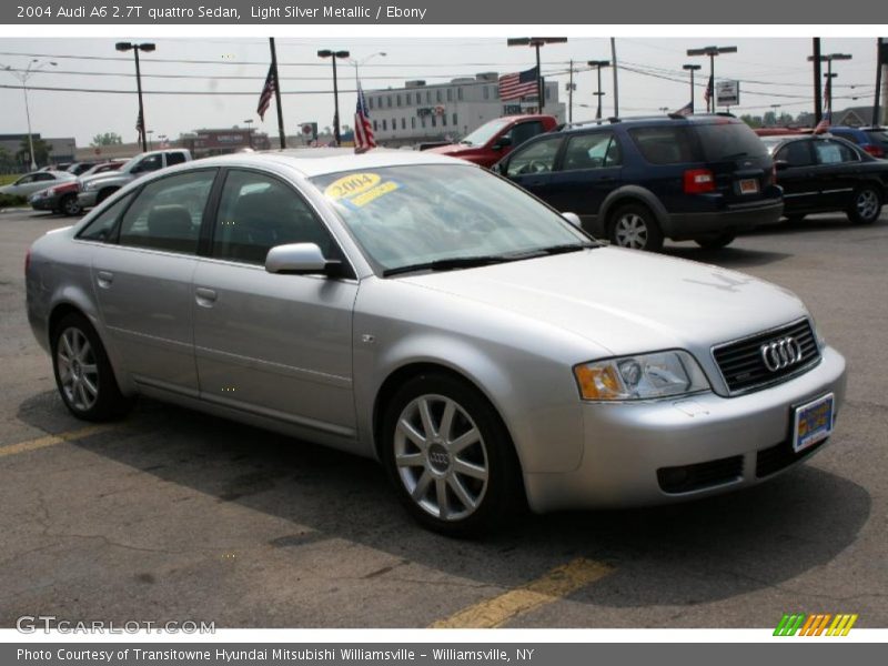 Light Silver Metallic / Ebony 2004 Audi A6 2.7T quattro Sedan