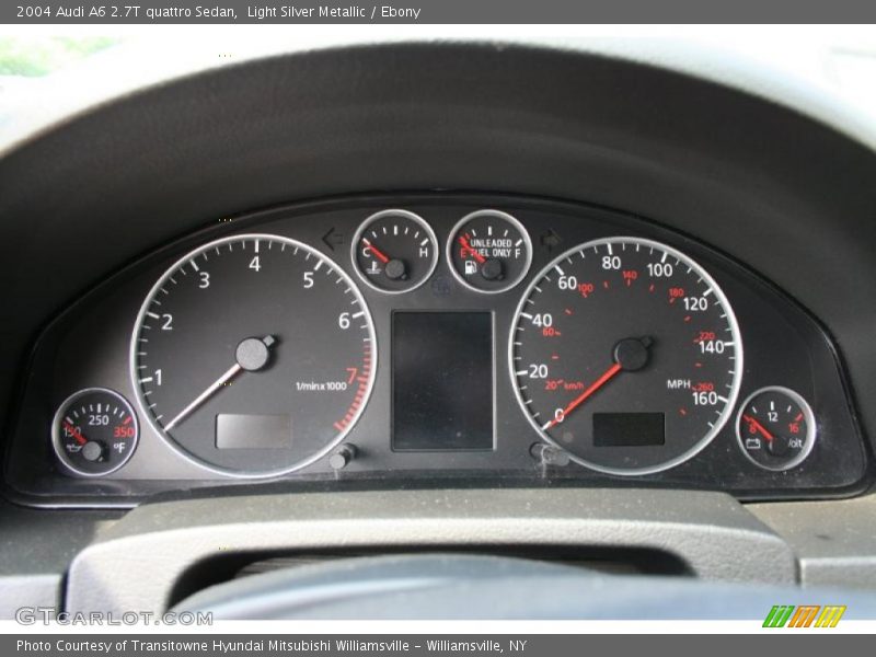 Light Silver Metallic / Ebony 2004 Audi A6 2.7T quattro Sedan