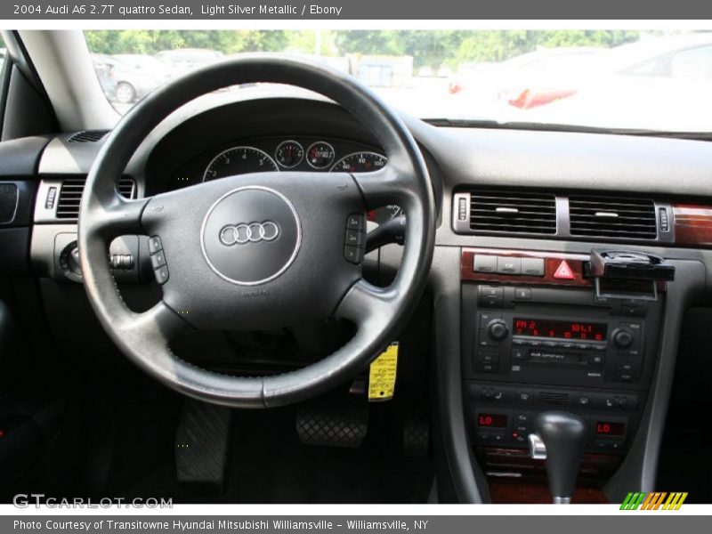Light Silver Metallic / Ebony 2004 Audi A6 2.7T quattro Sedan