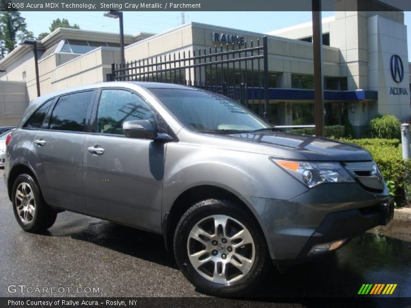 Sterling Gray Metallic / Parchment 2008 Acura MDX Technology