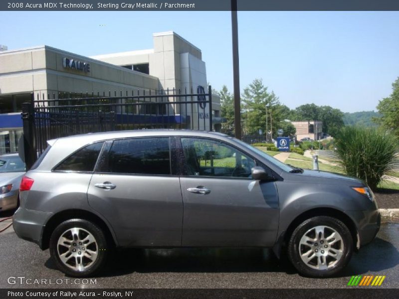 Sterling Gray Metallic / Parchment 2008 Acura MDX Technology