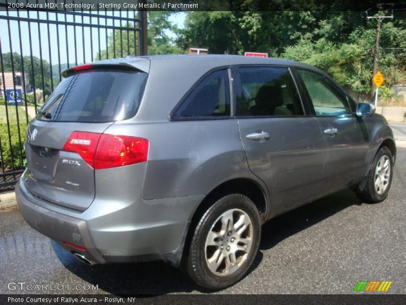 Sterling Gray Metallic / Parchment 2008 Acura MDX Technology