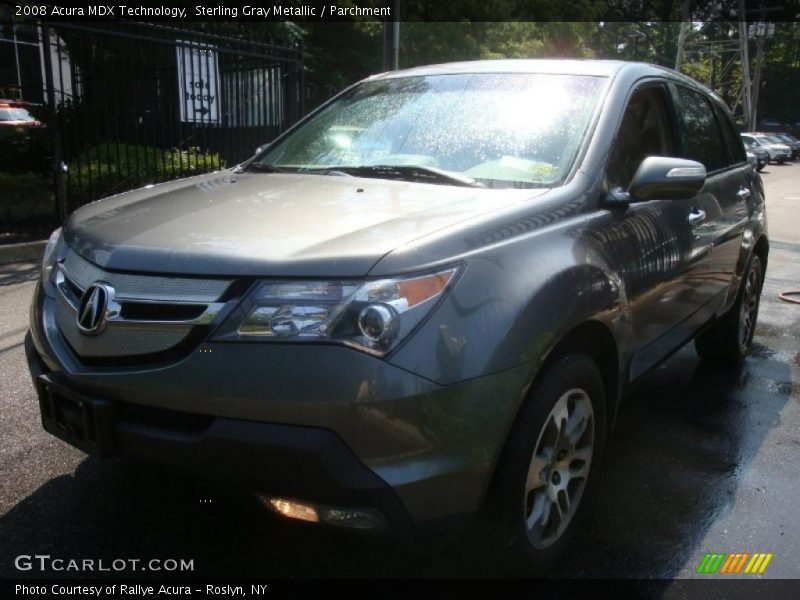 Sterling Gray Metallic / Parchment 2008 Acura MDX Technology