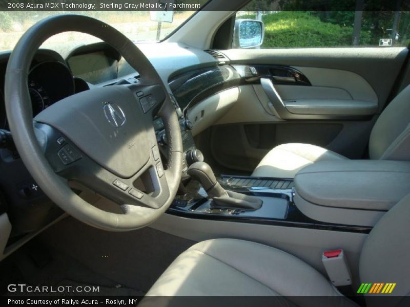 Sterling Gray Metallic / Parchment 2008 Acura MDX Technology