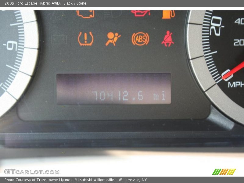 Black / Stone 2009 Ford Escape Hybrid 4WD