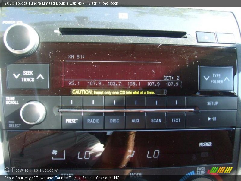Black / Red Rock 2010 Toyota Tundra Limited Double Cab 4x4