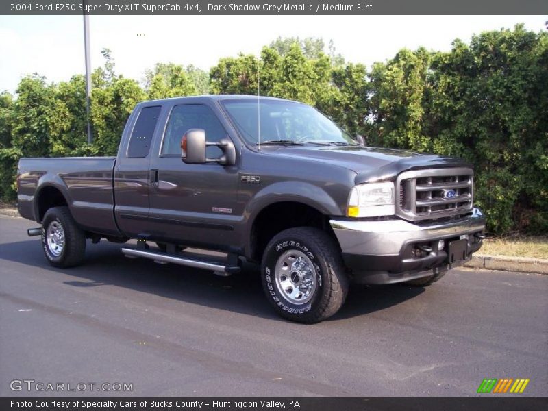 Dark Shadow Grey Metallic / Medium Flint 2004 Ford F250 Super Duty XLT SuperCab 4x4