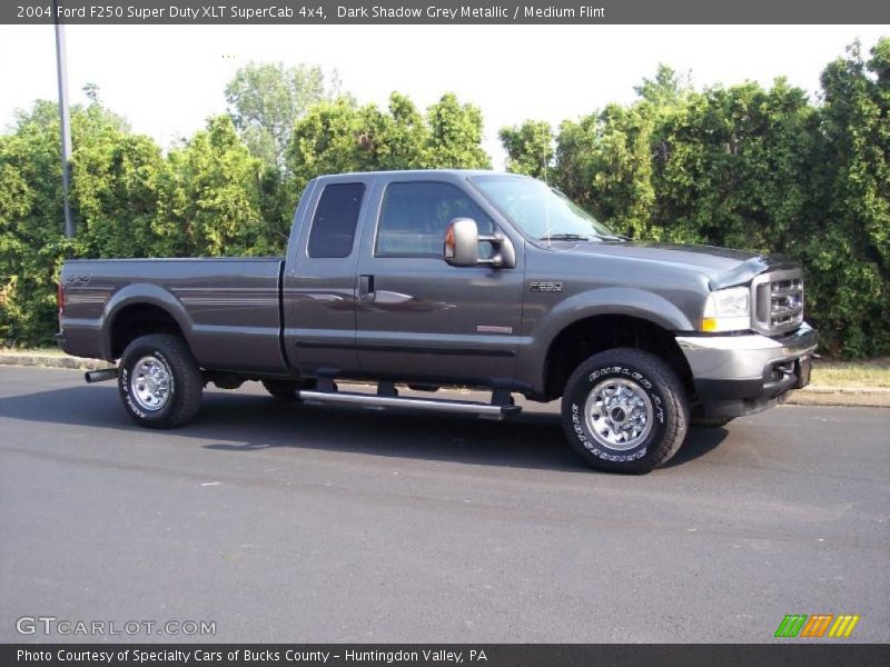 Dark Shadow Grey Metallic / Medium Flint 2004 Ford F250 Super Duty XLT SuperCab 4x4