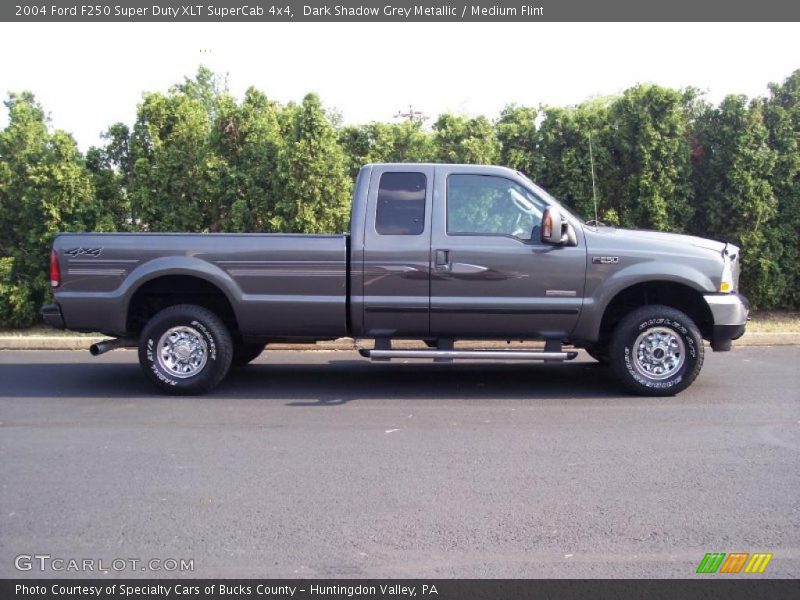 Dark Shadow Grey Metallic / Medium Flint 2004 Ford F250 Super Duty XLT SuperCab 4x4